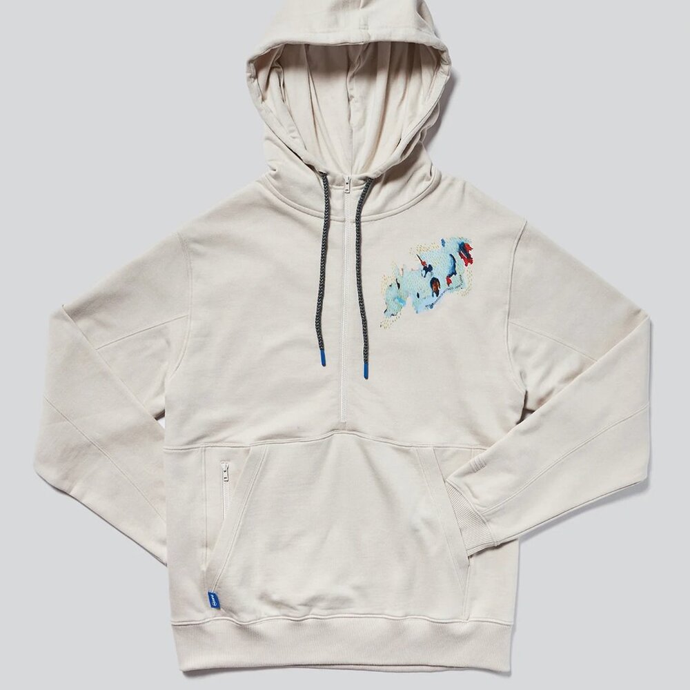 Unisex Runaround Half-Zip Hoodie